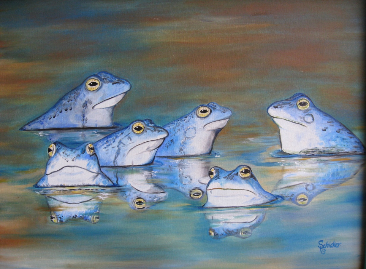 Moorfr&ouml;sche im Hochzeitskleid